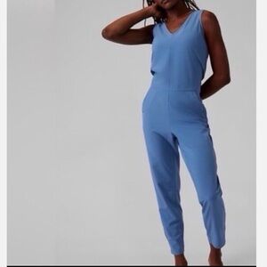 NWT Athleta Brooklyn Jumpsuit Combinasion Brooklyn Blue Size 26